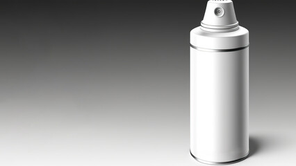 Spray can mockup with paint. Header for text on a white background. AI generated.