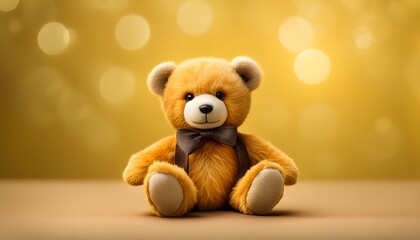 teddy bear yelliw background