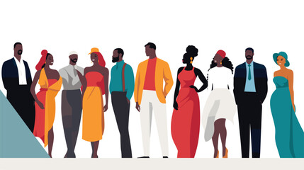  cultural diversity celebration black history concept. Vector illustration 
