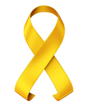illustration of yellow ribbon sign ai generated