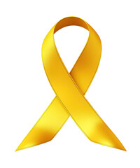 illustration of yellow ribbon sign ai generated