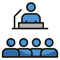 Conferences Icon Element For Design