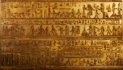  Hieroglyphics on a wall egyptian pyramids