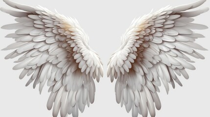 angel wings isolated on white background