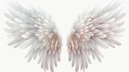 angel wings isolated on white background