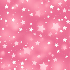 pink shiny stars scattered on a pink, seamless pattern. High quality photo
