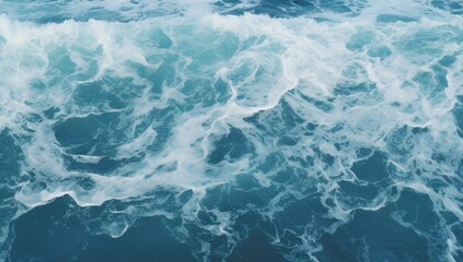 Beautiful sea and ocean water wave surface - obrazy, fototapety, plakaty