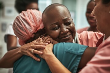 Caring Touch: An Empathetic Nurse Providing Emotional Support and Gentle Comfort, Creating a Healing Environment Rooted in Compassion and Professional Dedication.