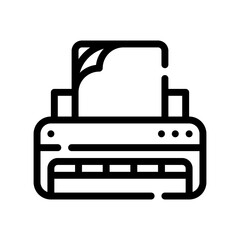 printer line icon