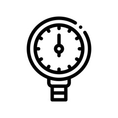pressure gauge line icon