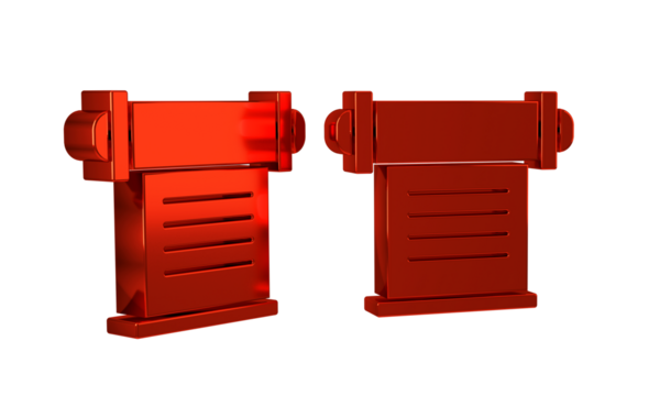 Red Decree, paper, parchment, scroll icon icon isolated on transparent background.