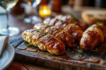 Lyonnais Feast: Immerse Yourself in the Warmth of a Cozy Brasserie, Where a Flavorful Platter Showcasing Saucisson B Invites You on a Culinary Adventure Through the Heart of French Gastronomy