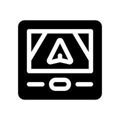 satellite glyph icon