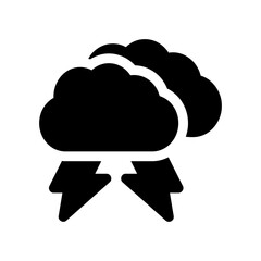 lightning glyph icon