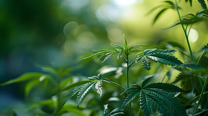 Cannabis Anbau - die Naturkraft der Marihuana-Pflanze - obrazy, fototapety, plakaty
