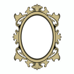 vintage frame ornament circle design vector format