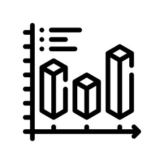 bar chart line icon