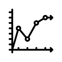 line chart line icon