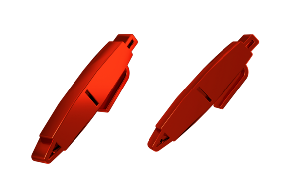 Red Pen icon isolated on transparent background.