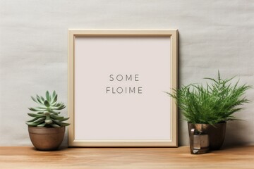 Frame the Extraordinary: Neutral Colors Frame Mockup - An Aesthetic Presentation Template for Your Art or Photography, Adding a Touch of Modern Elegance to Your Gallery or Home Decor.

