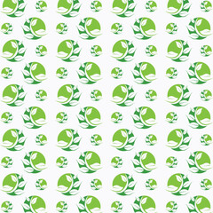 Green Leaf vector design seamless pattern illustration abstract background