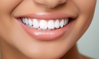 A Beautiful Smile Illuminated With Radiant Teeth