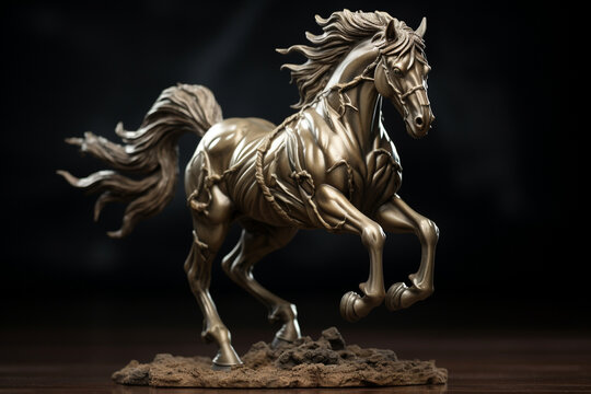 the figurine of a horse