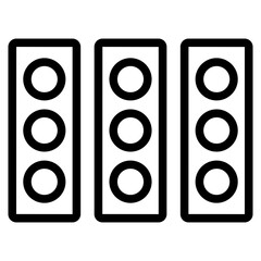 racing traffic lights line