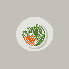 Vegetables Logo EPS Format Very Cool Design