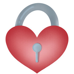 heart with lock