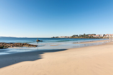 Fototapeta na wymiar Playa de Silgar, en Sanxenxo (Galicia, España)