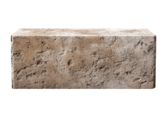 Construction block isolated on transparent background