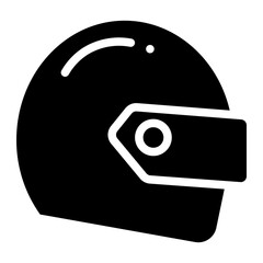 racing helmet glyph