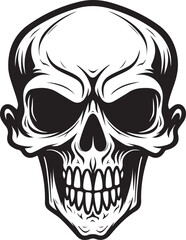 Fototapeta premium human skull 3d rendering death's-head vector AI generated 