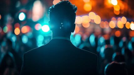 Motivational Speaker at Event Audience.