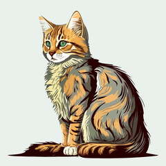 Obraz premium mascot cat design.