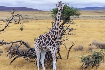 Giraffe auf Futtersuche