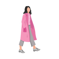 fashion walk illustration