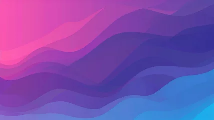 Poster Im Rahmen Flat shapeless abstract purple blue pink background gradient wallpaper © BeautyStock