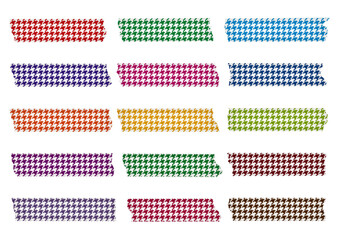 千鳥格子柄のマスキングテープ 01