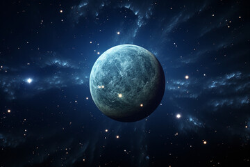 Stars of a planet and galaxy in a free space