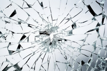 Obraz premium Close-up of broken glass