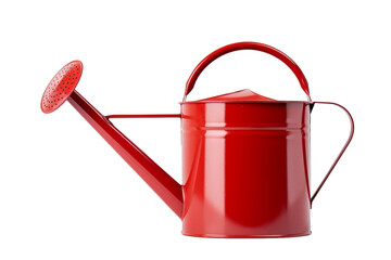 A red spray can isolated on a white background