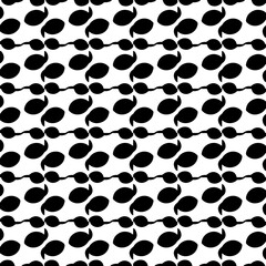 Abstract Shapes.Vector Seamless Black and White Pattern.Design element for prints, decoration, cover, textile, digital wallpaper, web background, wrapping paper, clothing, fabric, packaging, cards, ti