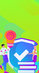 Character reading quietly vector concept operation hand drawn illustration
