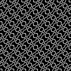Abstract Shapes.Vector Seamless Black and White Pattern.Design element for prints, decoration, cover, textile, digital wallpaper, web background, wrapping paper, clothing, fabric, packaging, cards, ti