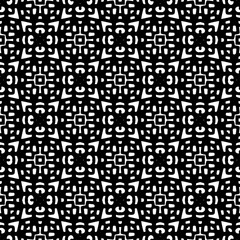 Abstract Shapes.Vector Seamless Black and White Pattern.Design element for prints, decoration, cover, textile, digital wallpaper, web background, wrapping paper, clothing, fabric, packaging, cards, ti
