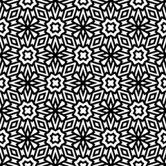 Abstract Shapes.Vector Seamless Black and White Pattern.Design element for prints, decoration, cover, textile, digital wallpaper, web background, wrapping paper, clothing, fabric, packaging, cards, ti