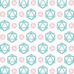 Dice vector design repeating beautiful trendy pattern background