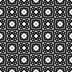 Abstract Shapes.Vector Seamless Black and White Pattern.Design element for prints, decoration, cover, textile, digital wallpaper, web background, wrapping paper, clothing, fabric, packaging, cards, ti